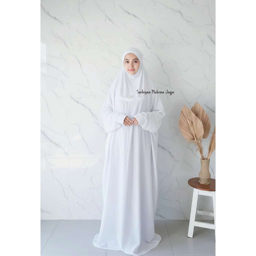 Mukena Terusan Hadramaut Rayon Twill Premium
