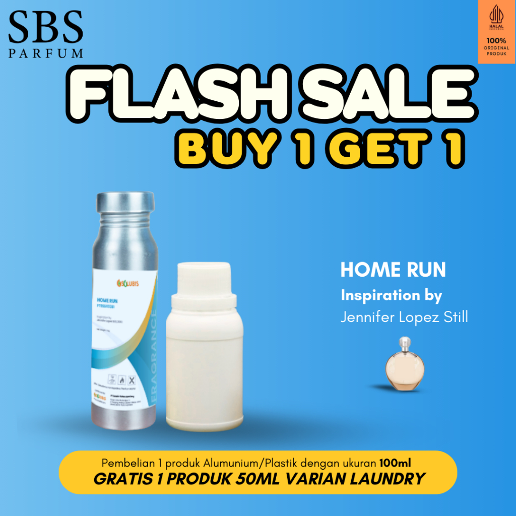 BUY 1 GET 1 FREE - Bibit Parfum Murni Original [Home Run] | 100ml - Inspired by Jennifer Lopez Still