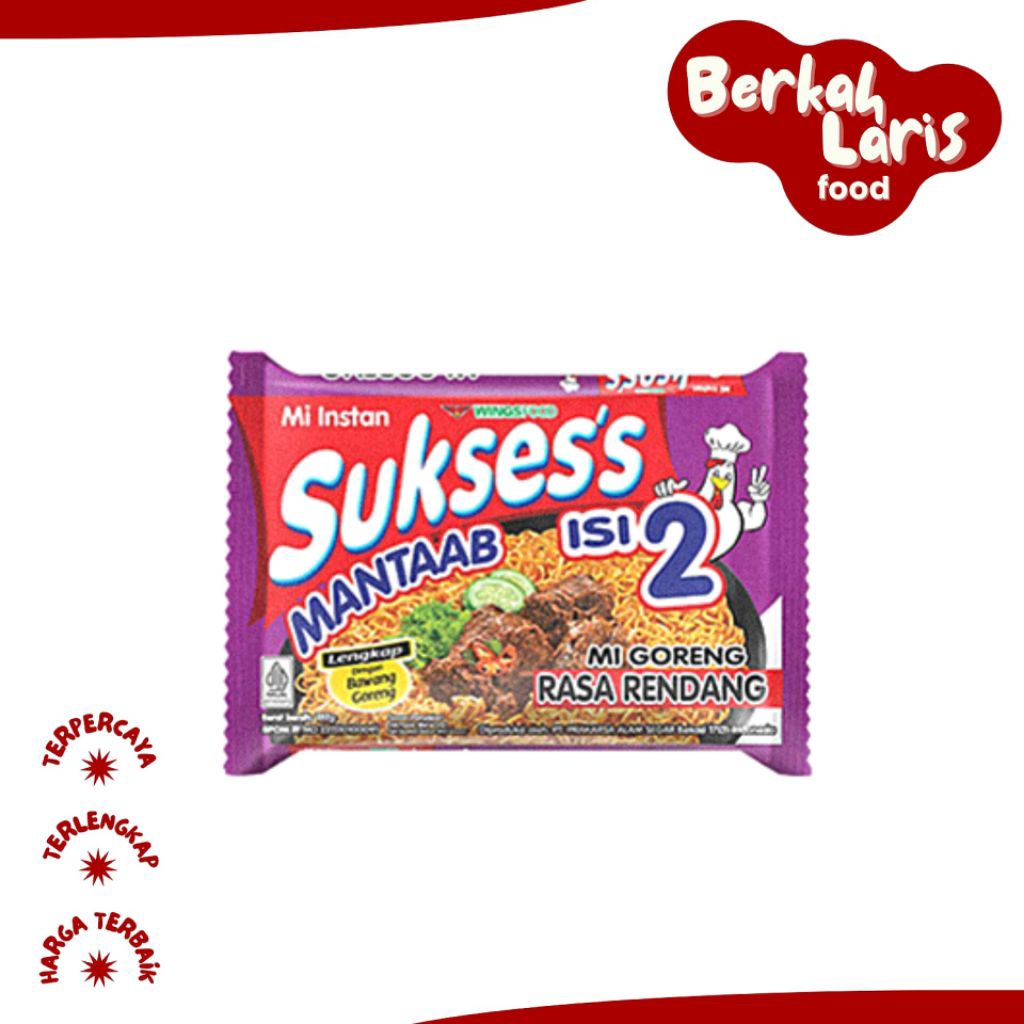 Sukses's Mi Goreng Isi 2 Rendang 133 gr