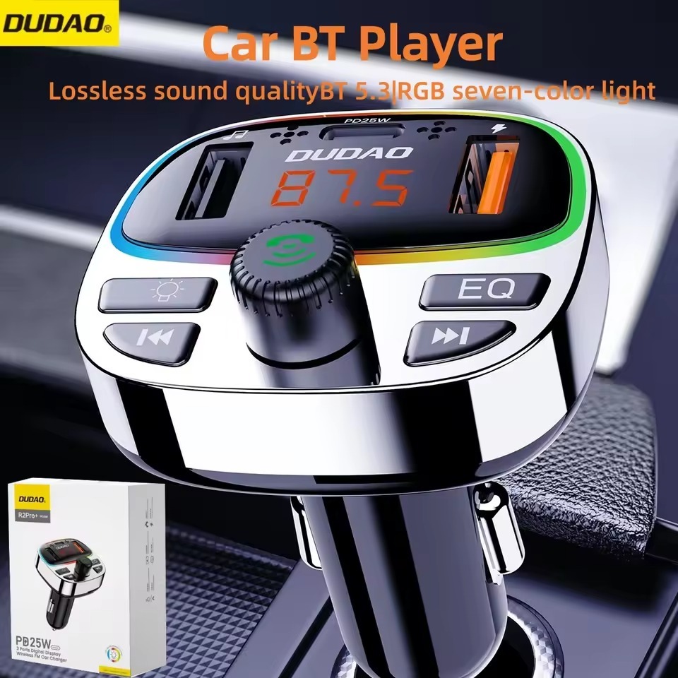 DUDAO Car Charger Mobil R2 PRO+ Bluetooth MP3 / MP4 Wireless FM