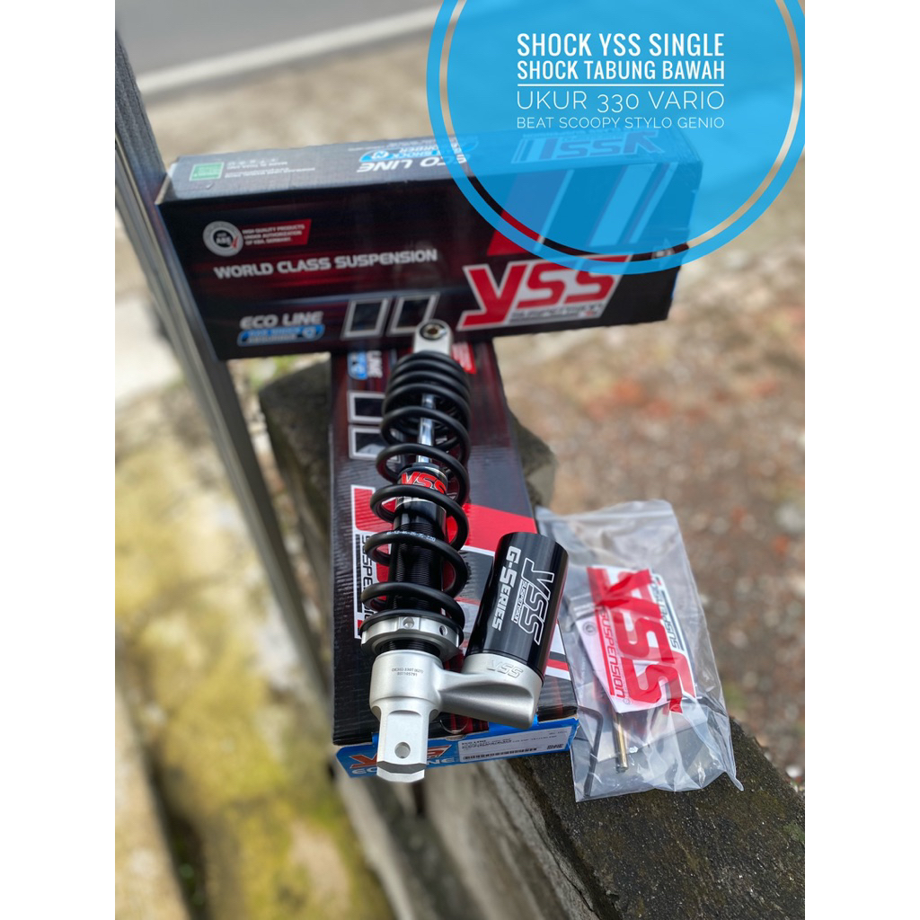 Shock YSS tabung bawah single shock ukuran 330 for vario stylo beat genio