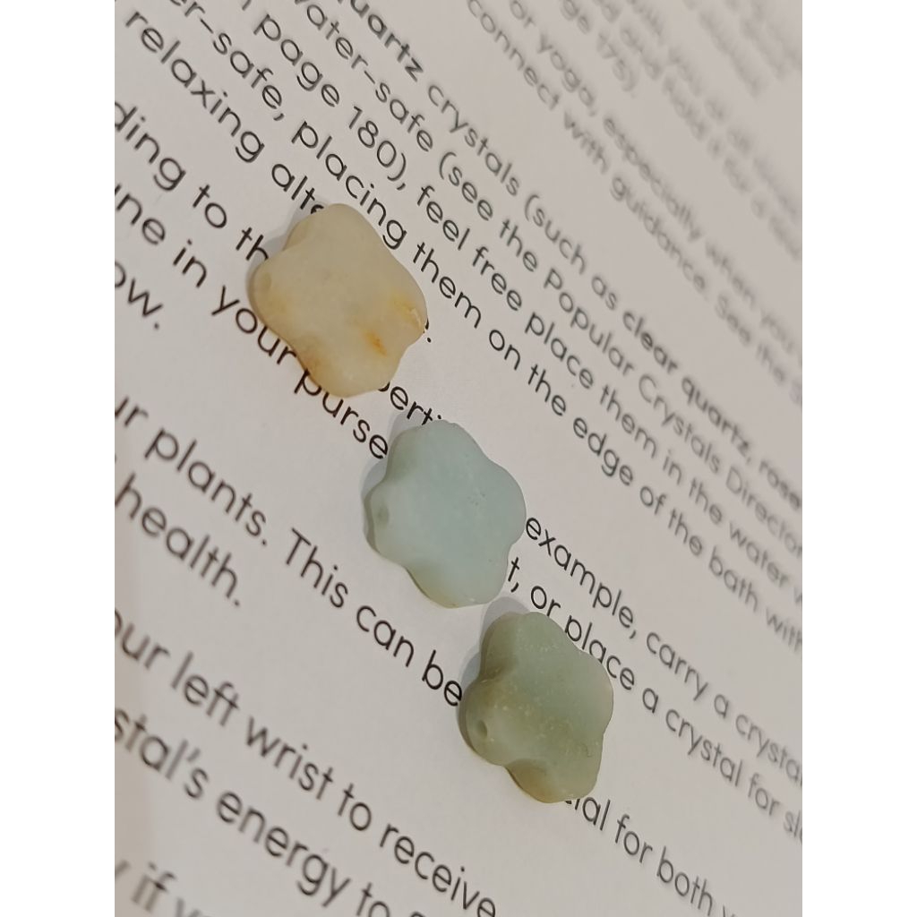 AMAZONITE CLOVER Batu Alam Crystal Stone Gemstone