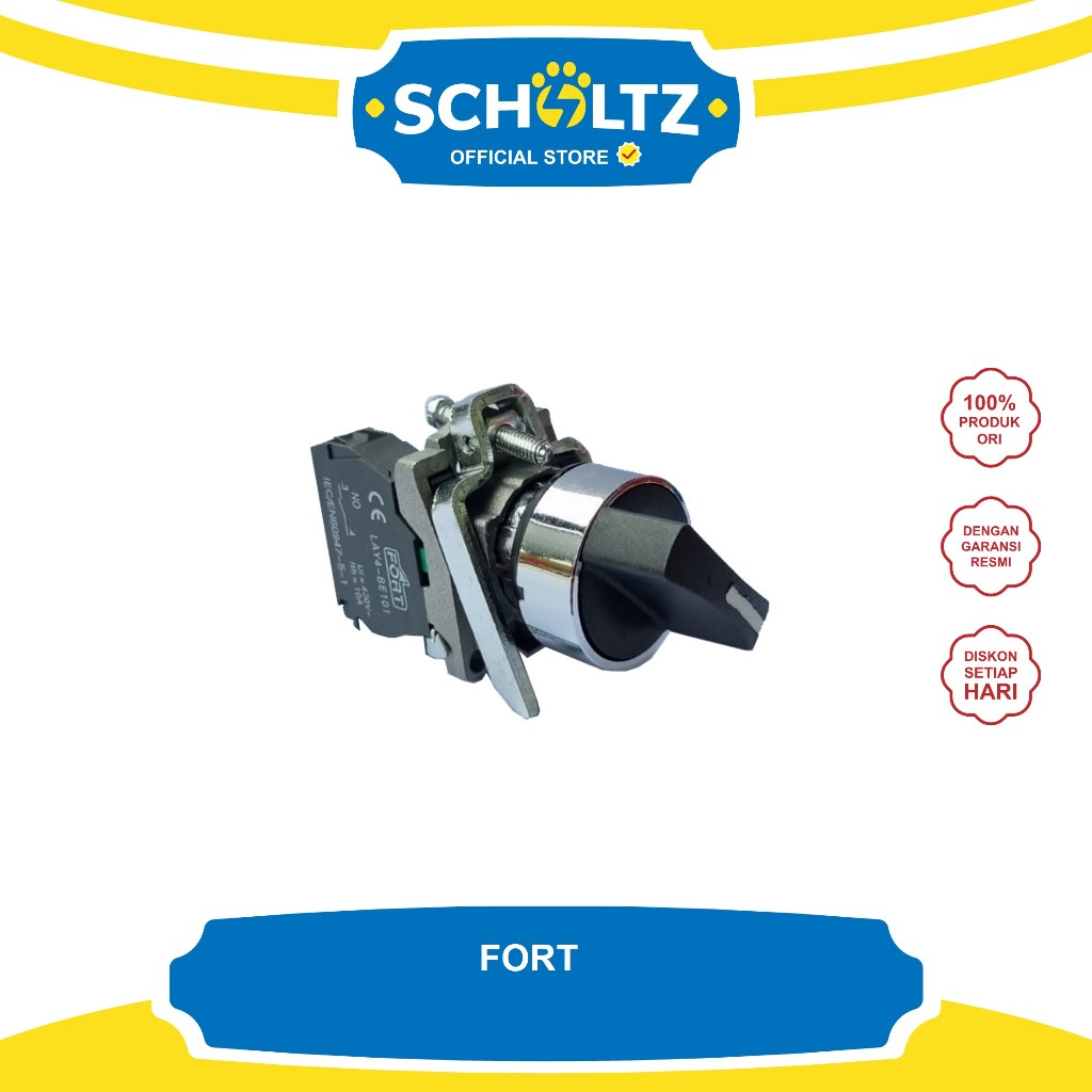 FORT Selector Switch 3 posisi , BLACK LAY4-BD33