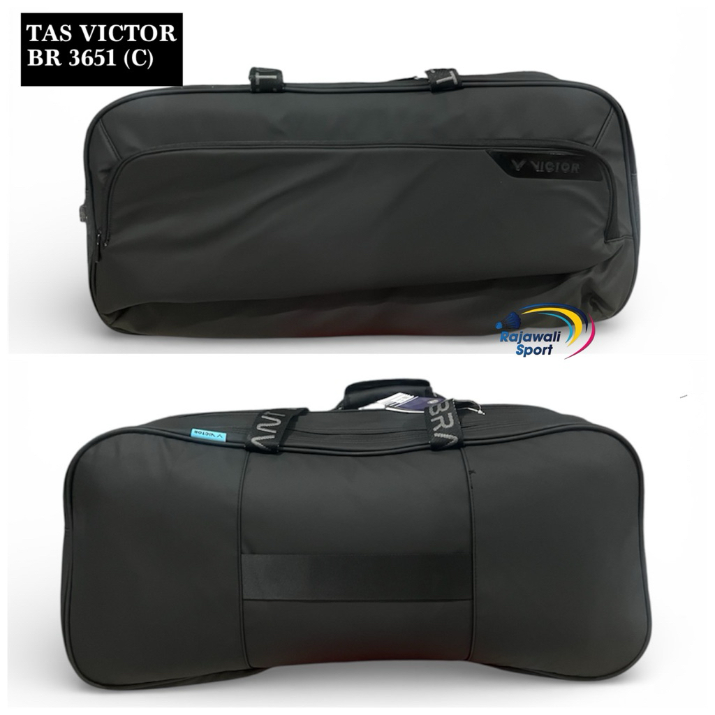 Tas Badminton Victor Series BR 3651 (C) Warna Hitam Original / Tas Victor Selempang BR 3651 Original