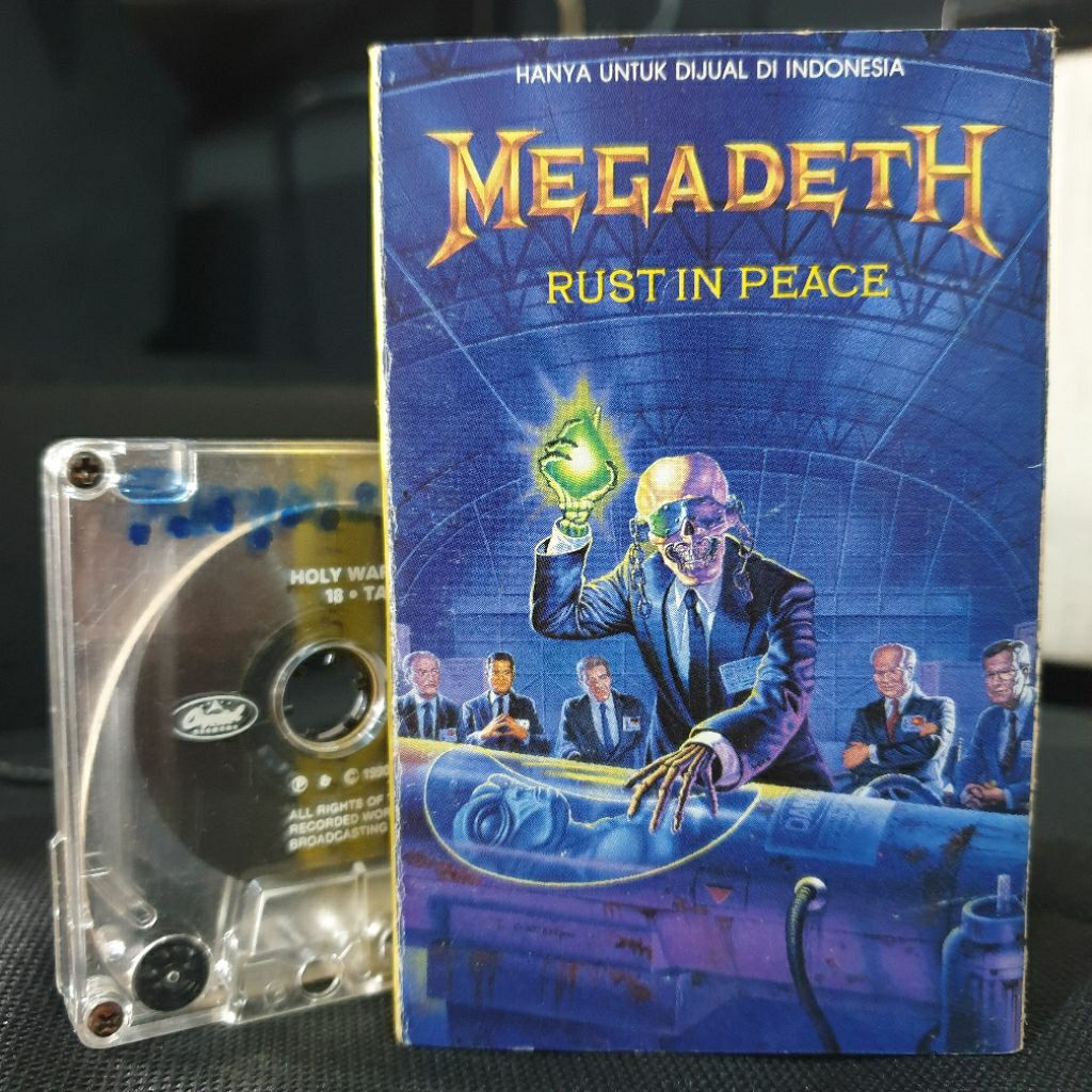 Kaset Pita Megadeth Rust In Peace Original Preloved dari tangan pertama