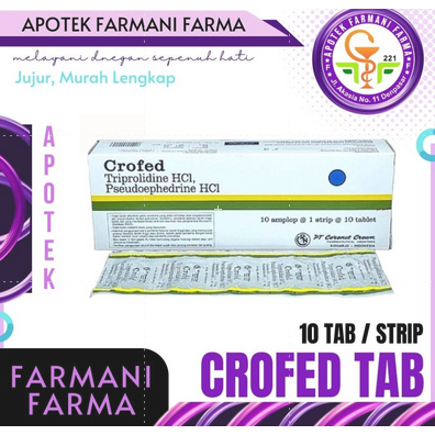 CROFED 10TABLET STRIP/OBAT DEMAM PILEK FLU