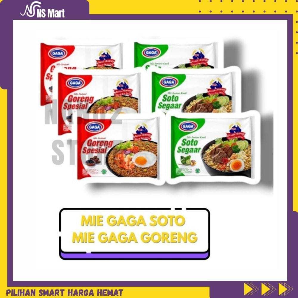 Gaga Mie Soto Segaar 1 karton Mix Gaga Mie Goreng Spesial