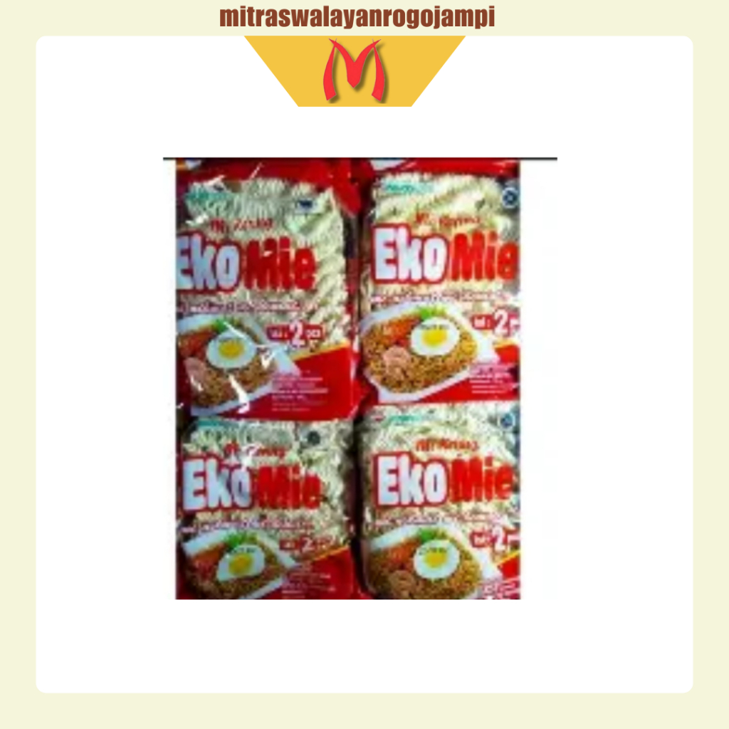 EKO MIE Instan Kering Kemasan Renteng  110gr Isi 3