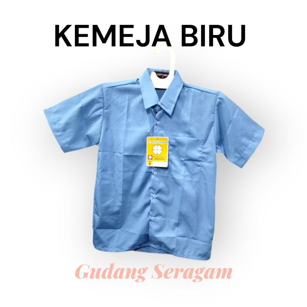 HEM BIRU LENGAN PENDEK SERAGAM BIRU LAUT HEM BIRU LAUT LENGAN PENDEK HEM BIRU LAUT BIRU TELUR ASIN