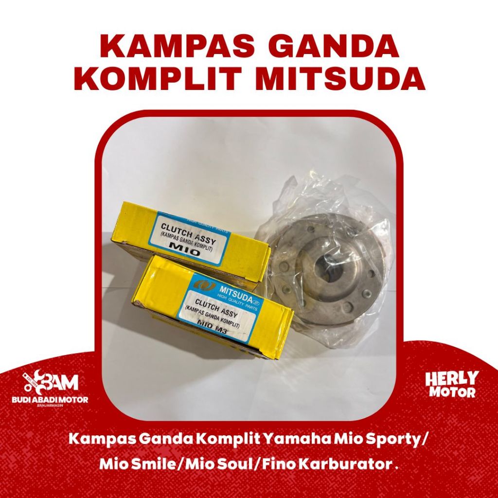 Kampas Ganda Komplit Yamaha Mio Sporty Smile Soul Fino Karburator Mitsuda