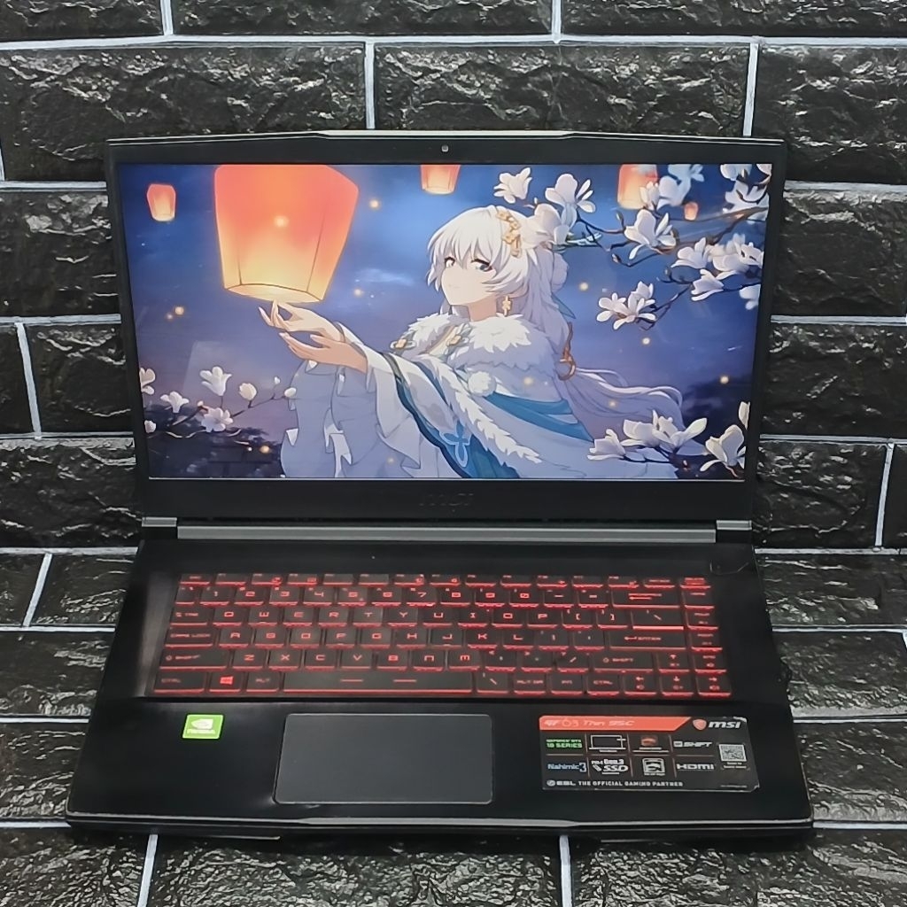 Laptop Gaming MSI GF63 Thin 9SC Intel Core I7-9750H 8/256/1TB GTX 1650