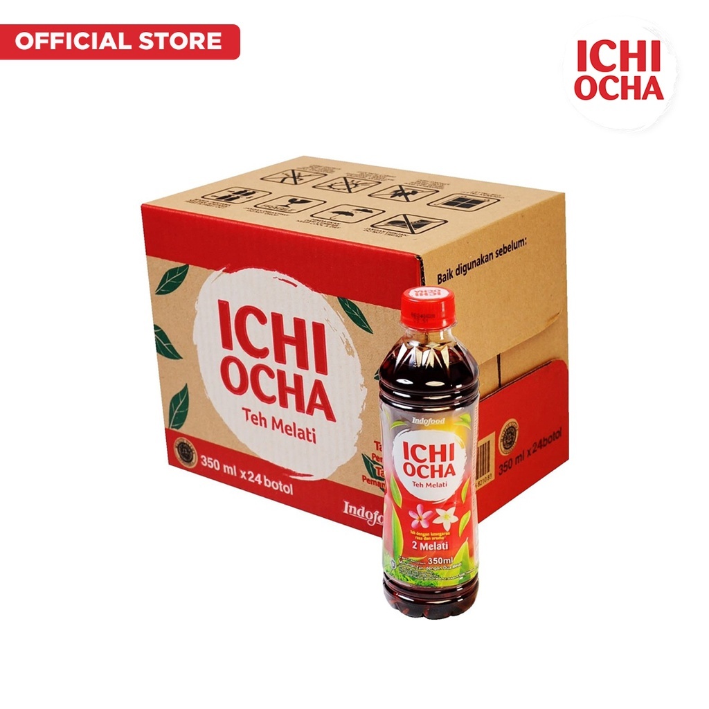 ichi ocha teh melati 350ml - 1 dus isi 24