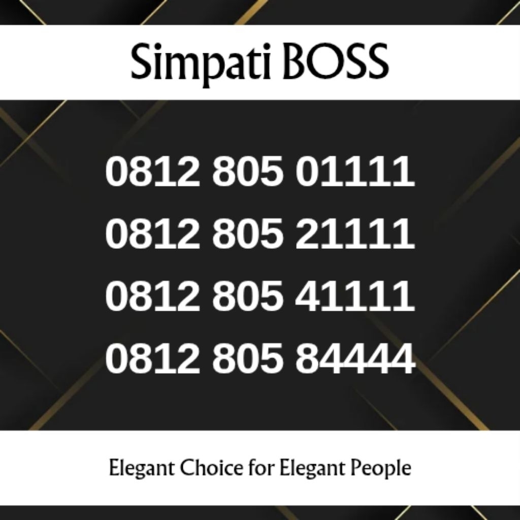 Nomor Cantik Simpati 12 Digit BOS 805 8055