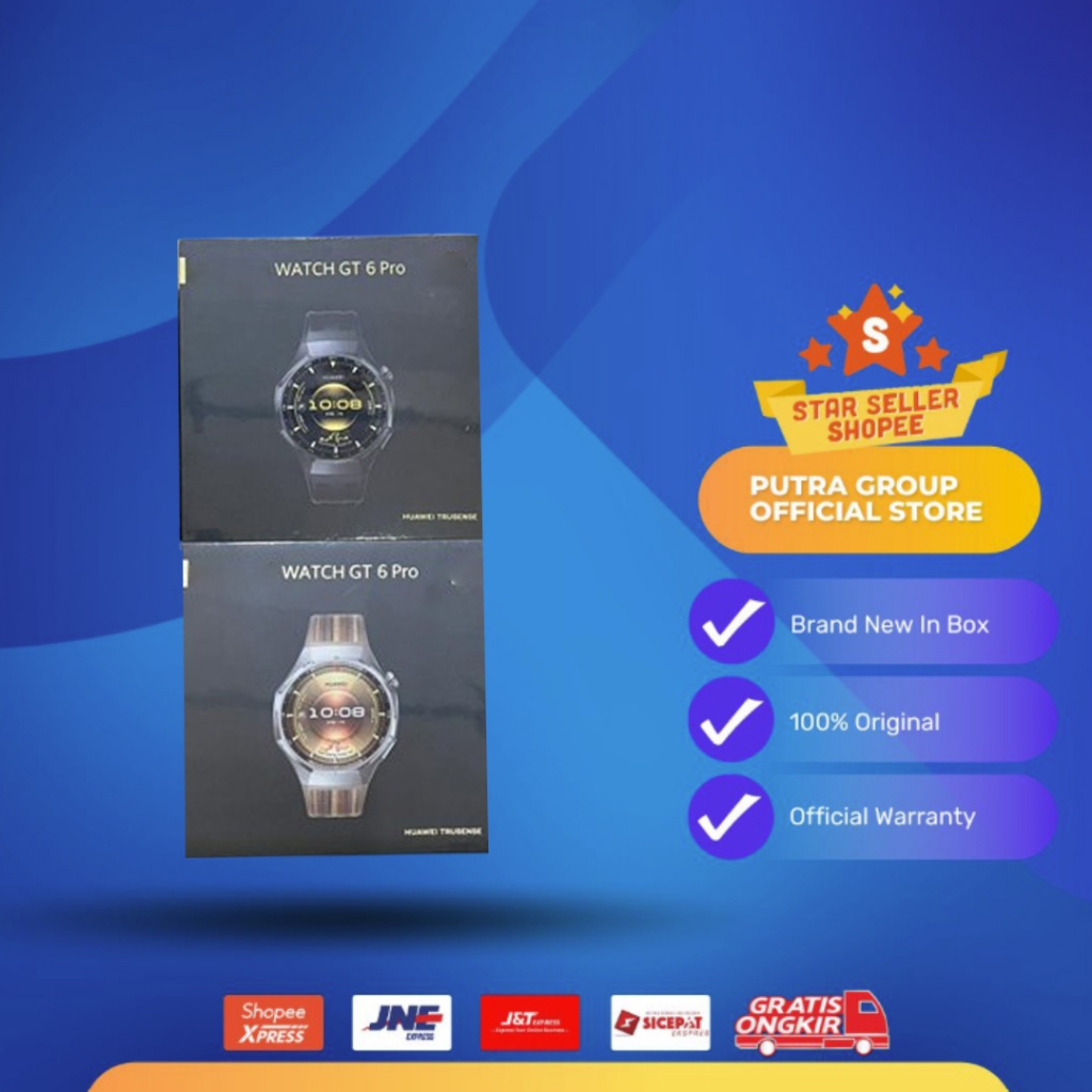 (RESMI) Huawei Watch GT 6 Pro 46mm Black Titanium Brown Garansi Huawei 1 Tahun