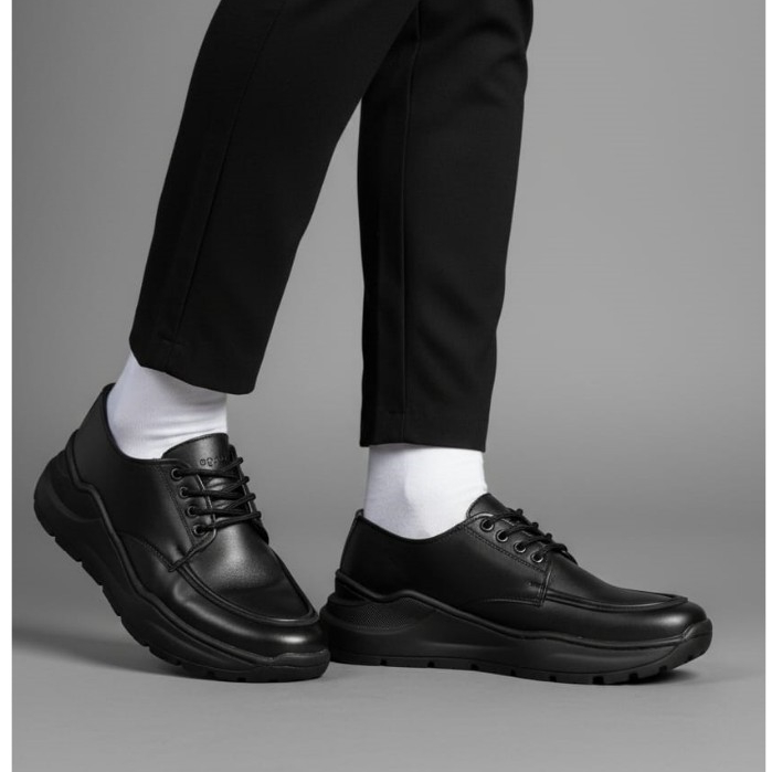 GOGO SPARTA Sepatu Pantofel Formal Hitam Pria Kulit Faux Oxford Pansus Loafers Casual Kerja Sekolah 