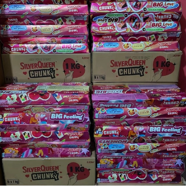 Coklat Silverqueen Chunki 1 Kg / Coklat Silverqueen Edisi Valentine