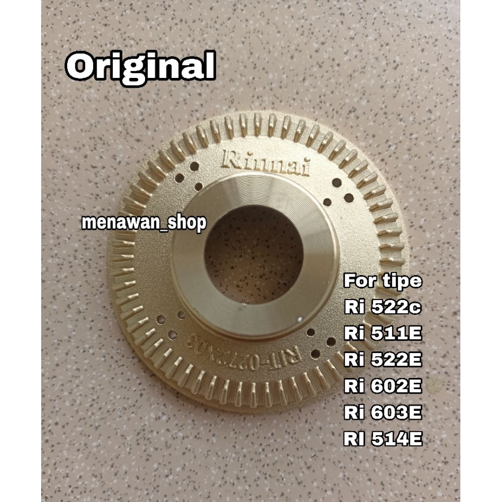 burner kompor rinnai original | kuningan kompor rinnai