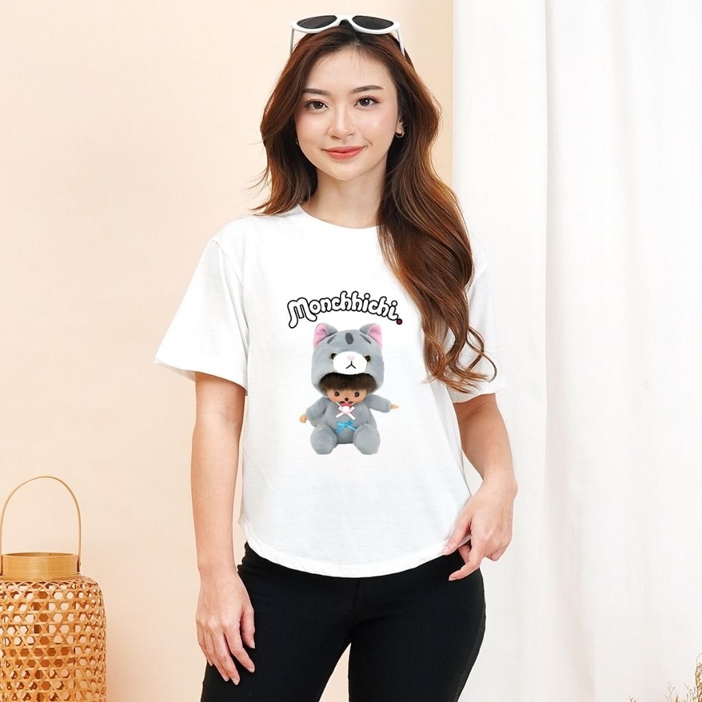 Koas oblong oval wanita/atasan wanita/kaos oblong oval lengan pendek wanita/atasan wanita kekinian/k