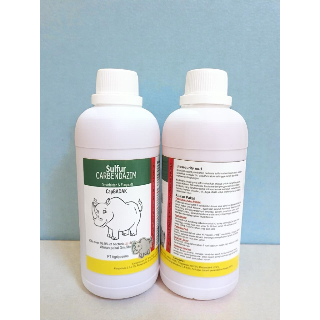 Desinfektan Cap Badak 500ml - Ramah Lingkungan, Multifungsi, Efektif untuk Kandang & Pertanian