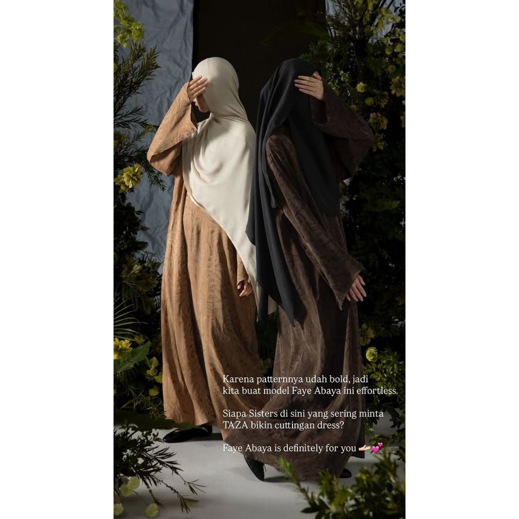 JUAL RUGI TAZA NWT FAYE Abaya Amberwood