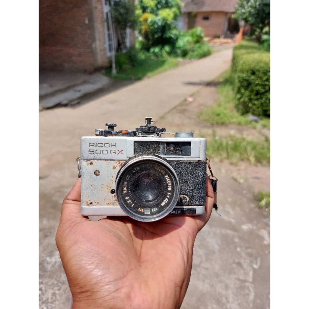 Kamera Analog Ricoh 500 GX Original Bahan