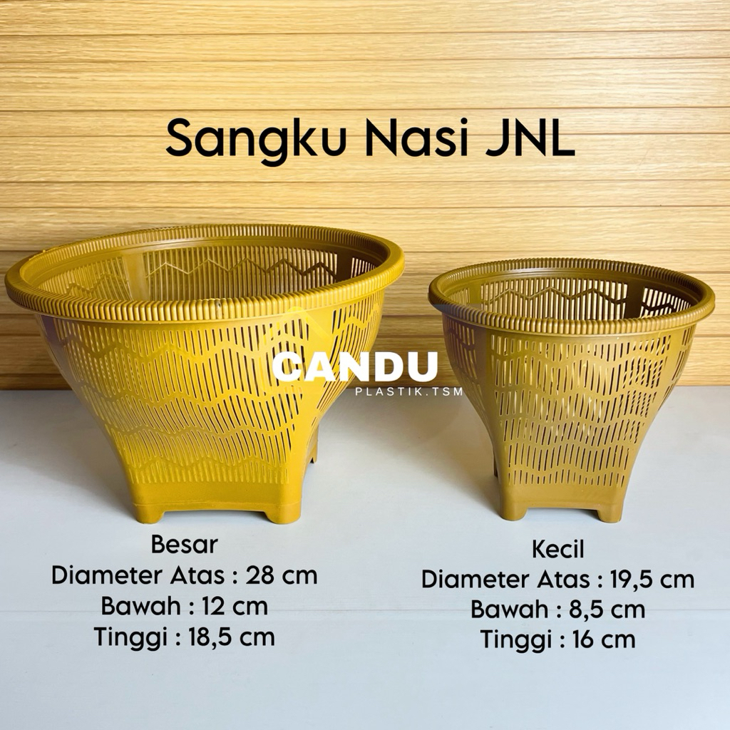 [3 & 6 Pcs] WAKUL JET JNL | Wakul Boboko Plastik | Bakul Nasi Berkat Hajatan / Wadah Plastik Serbagu