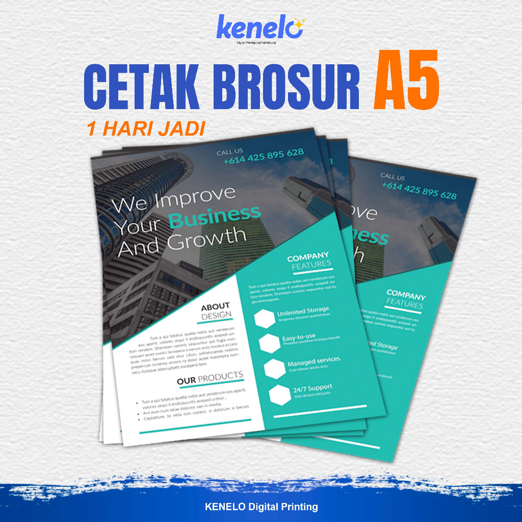CETAK BROSUR A5 TERMURAH [ 1 SISI / 2 SISI ] || CETAK FLYER A5 || BROSUR A5 || AP150