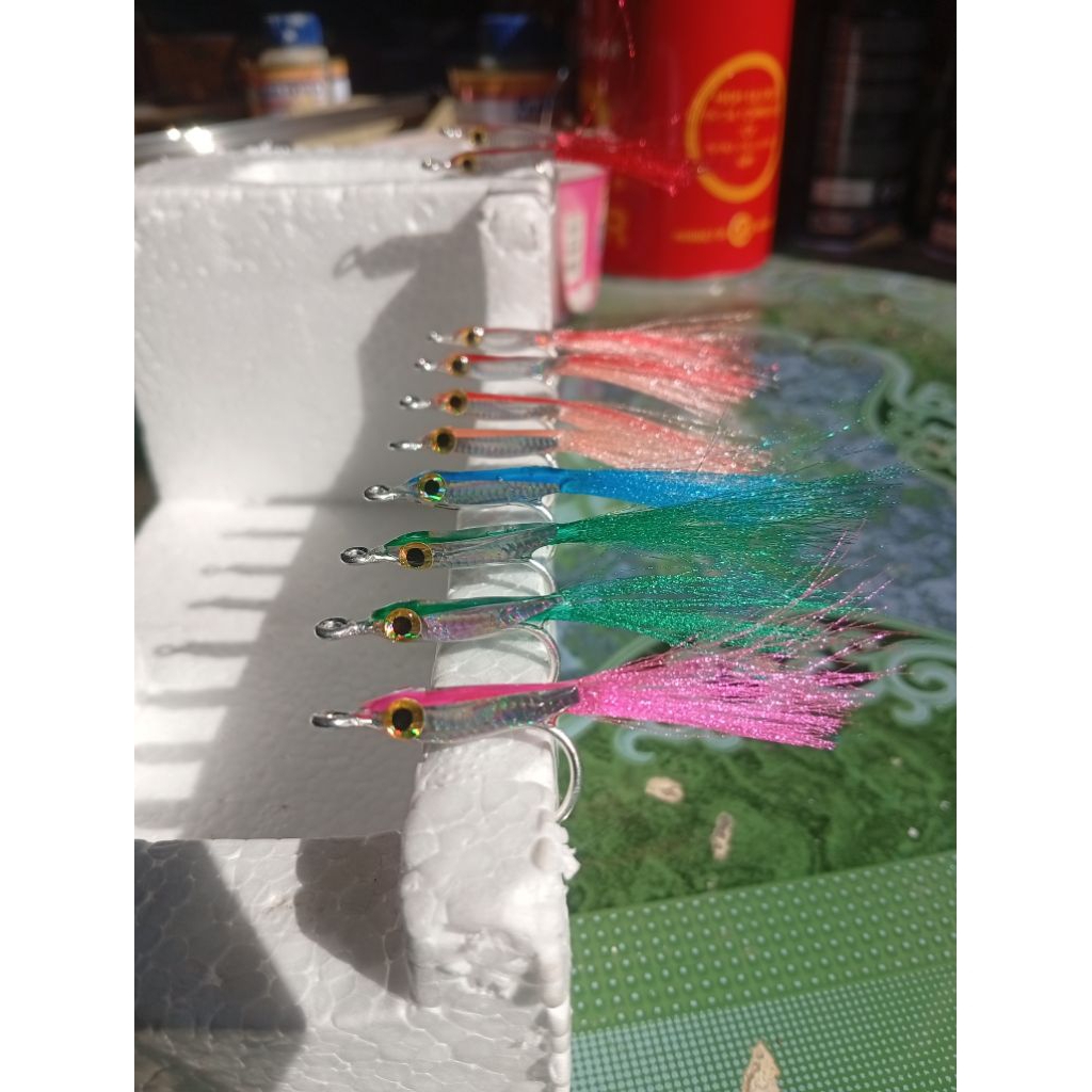 umpan sabiki resin kail no. 12