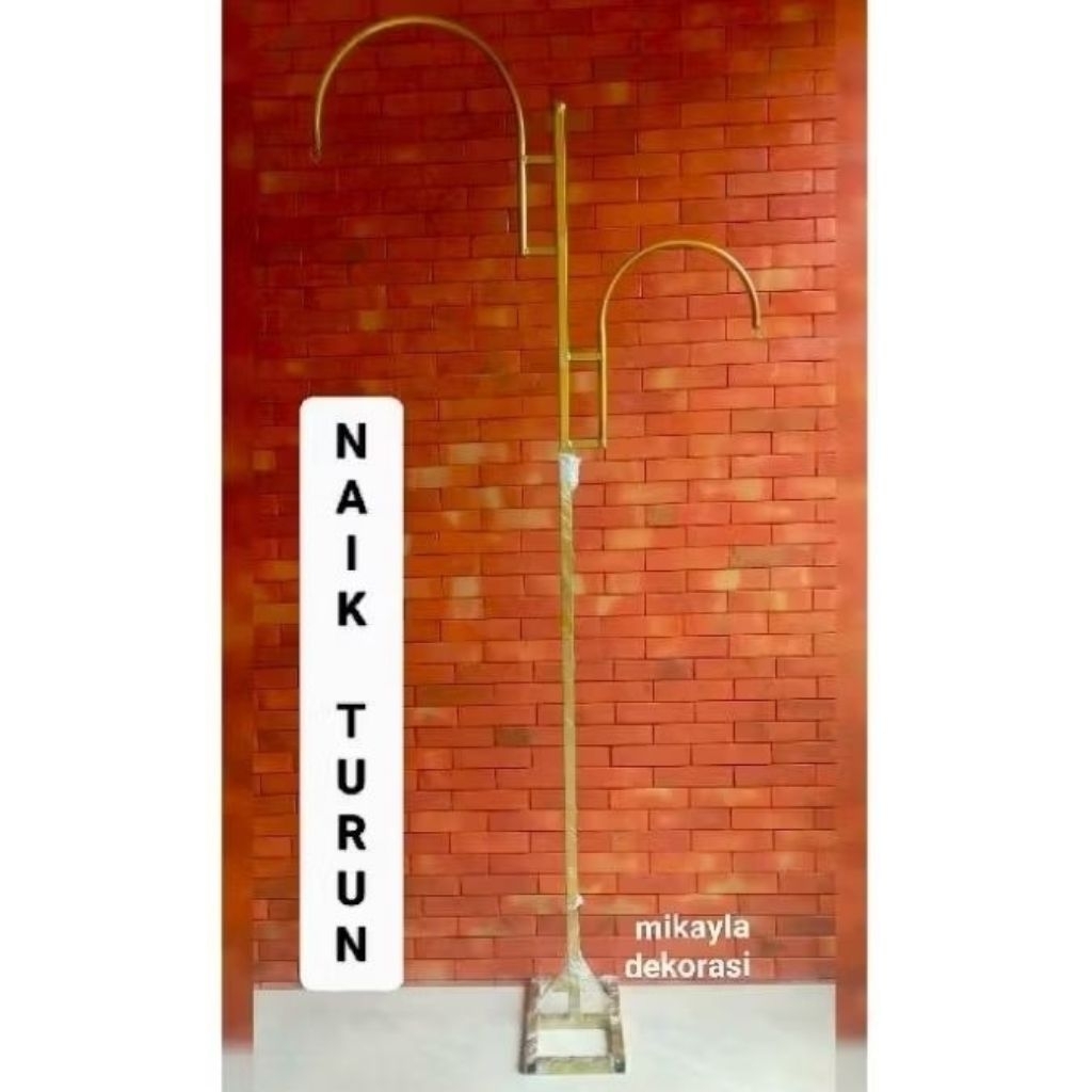 TIANG PENYANGGA LAMPU KRISTAL DEKORASI WEDDING Lamaran