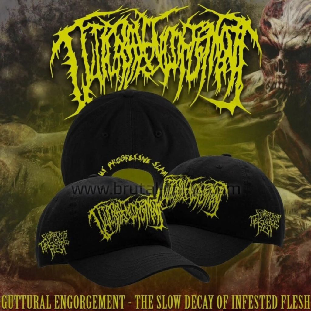 DAD HAT - GUTTURAL ENGORGEMENT - DECAY | TOPI DISTRO | TOPI BAND METAL ORIGINAL