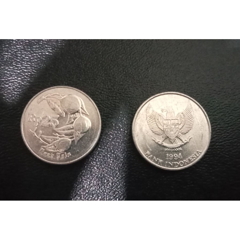 Uang Kuno 25 Rupiah Buah Pala