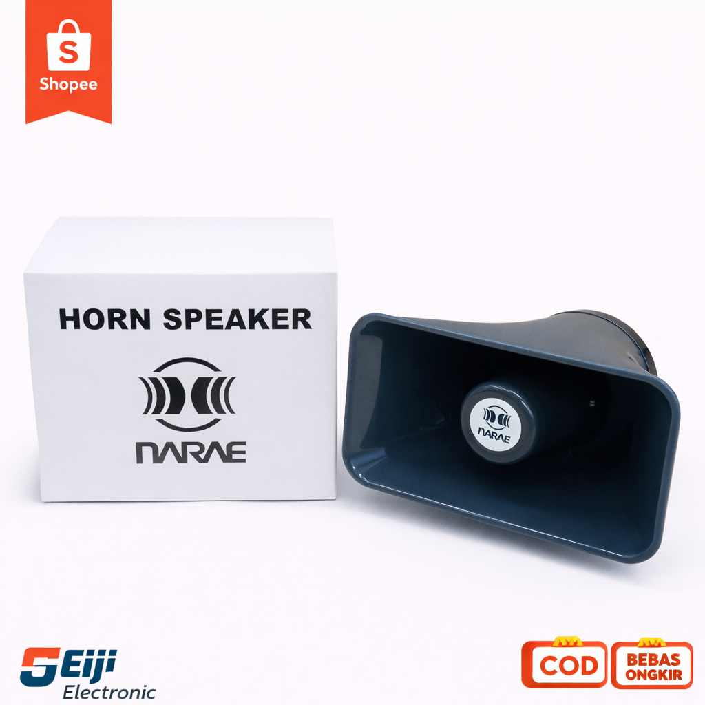 Eiji Elektronik - Spiker Horn / Speaker Corong Kotak Kecil untuk Jualan Keliling & Promosi Narae NSH
