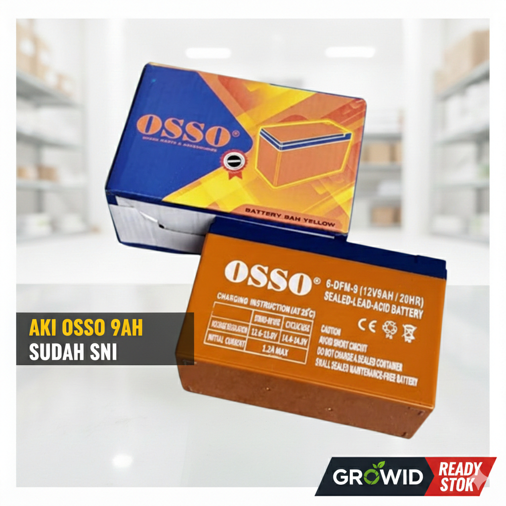 AKI SPRAYER 9AH OSSO PREMIUM/ AKI KERING OSSO 9AH SNI