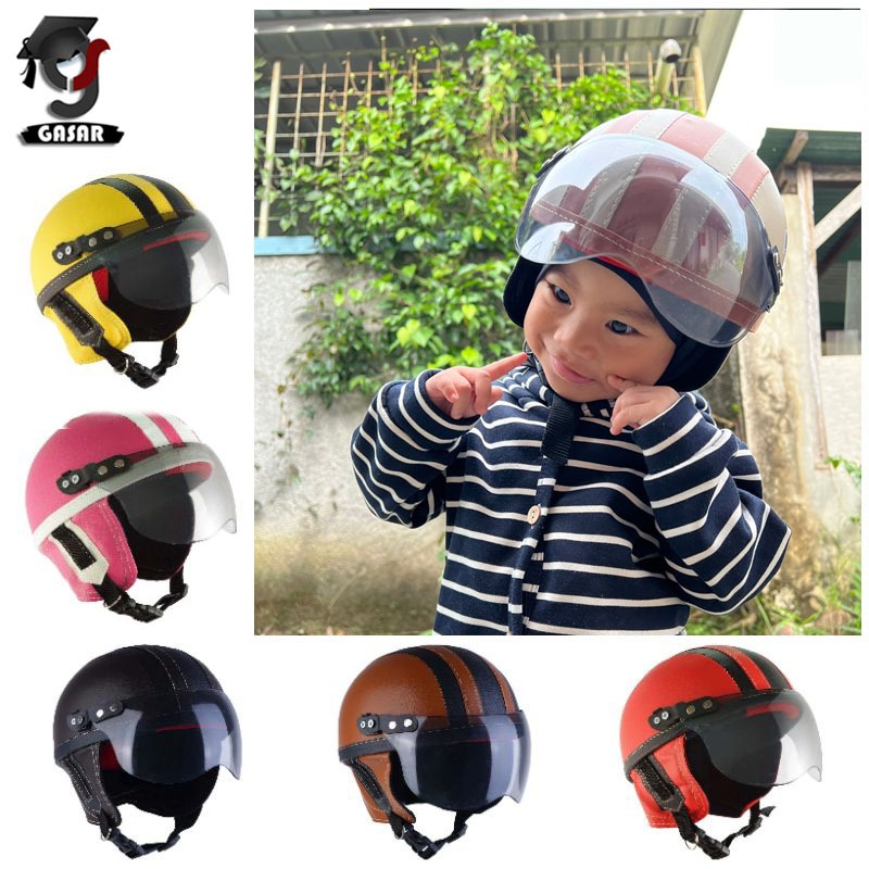 HELM ANAK ANAK - HELM ANAK LUCU USIA 1 - 4 TAHUN | HELM ANAK KECIL BOGO / RETRO