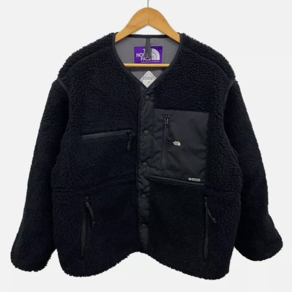 tnf purple label mens reversible fleece black two in one