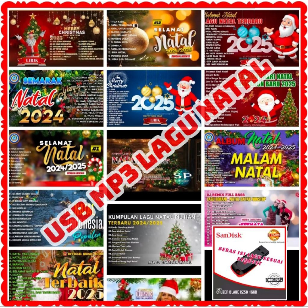 FLASHDISK ISI LAGU MP3 NATAL-FLASHDISK ISI LAGU REQUEST-FLASHDISK ISI LAGU MP3 DAN MP4-LAGU CHRISMAS