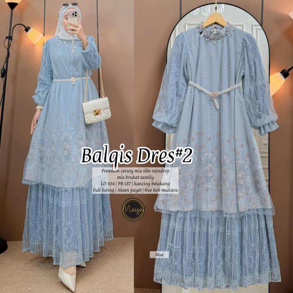 Pakaian Wanita BALQIS DRESS 2 Trend FASHION HQ From MeiSa