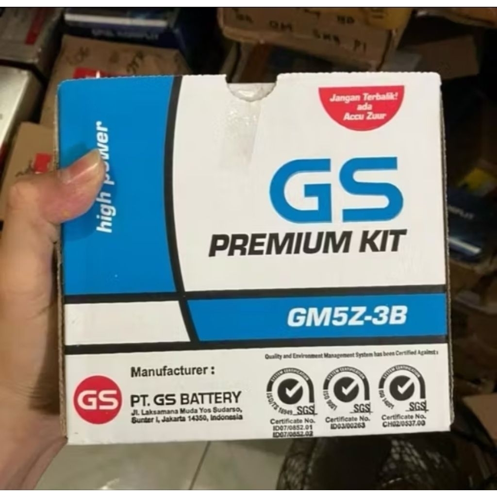 Aki Baterai Basah GM5Z GS ASTRA ORIGINAL 100% GRAND SUPRA JUPITER VEGA MIO