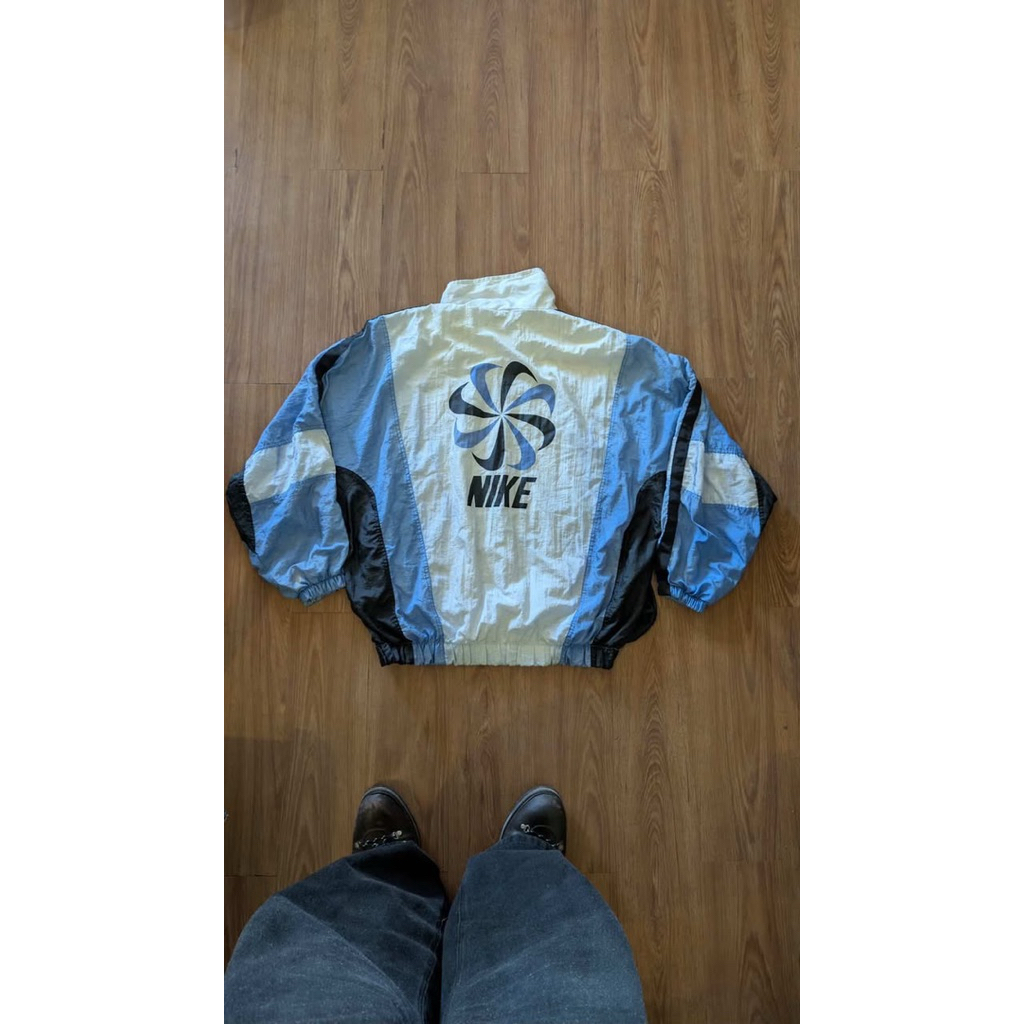 windbreaker jacket nike pinwheel vintage