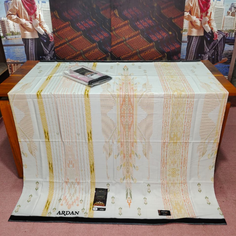 ARDAN Sarung Dewasa Motif Batik Putih Premium Bahan Lembut ardan brilliant putih clear kuning