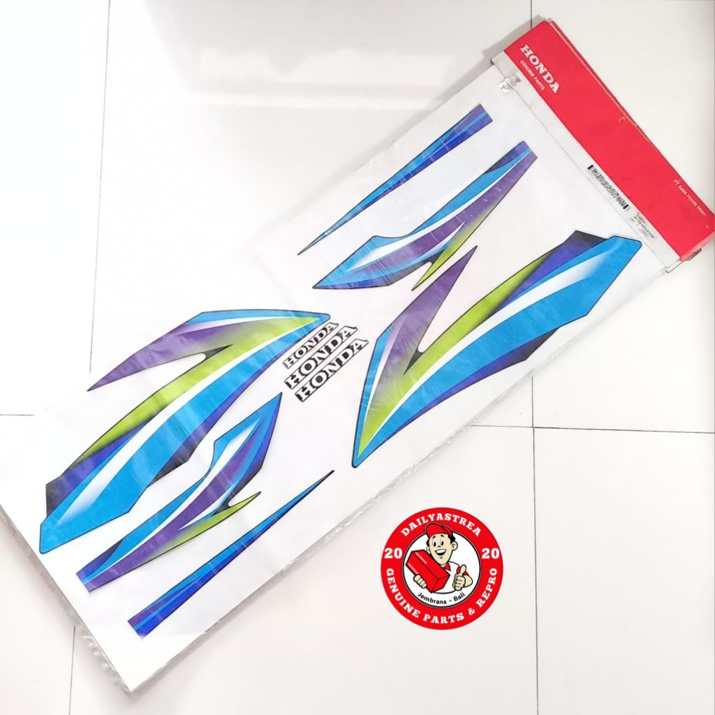 LIS STICKER STRIPING BODY HITAM HONDA GLMAX GL MAX NEOTECH 2004 ORIGINAL ORI AHM 871X0-KEG-870ZB