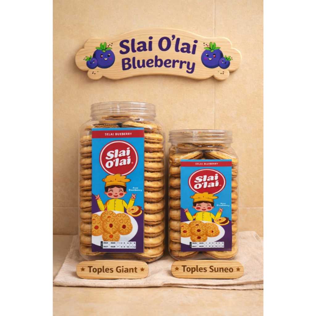 SLAI OLAI SNACK BRANDED TOPLES 2L DAN 1L STROBERI DAN BLUEBERRY
