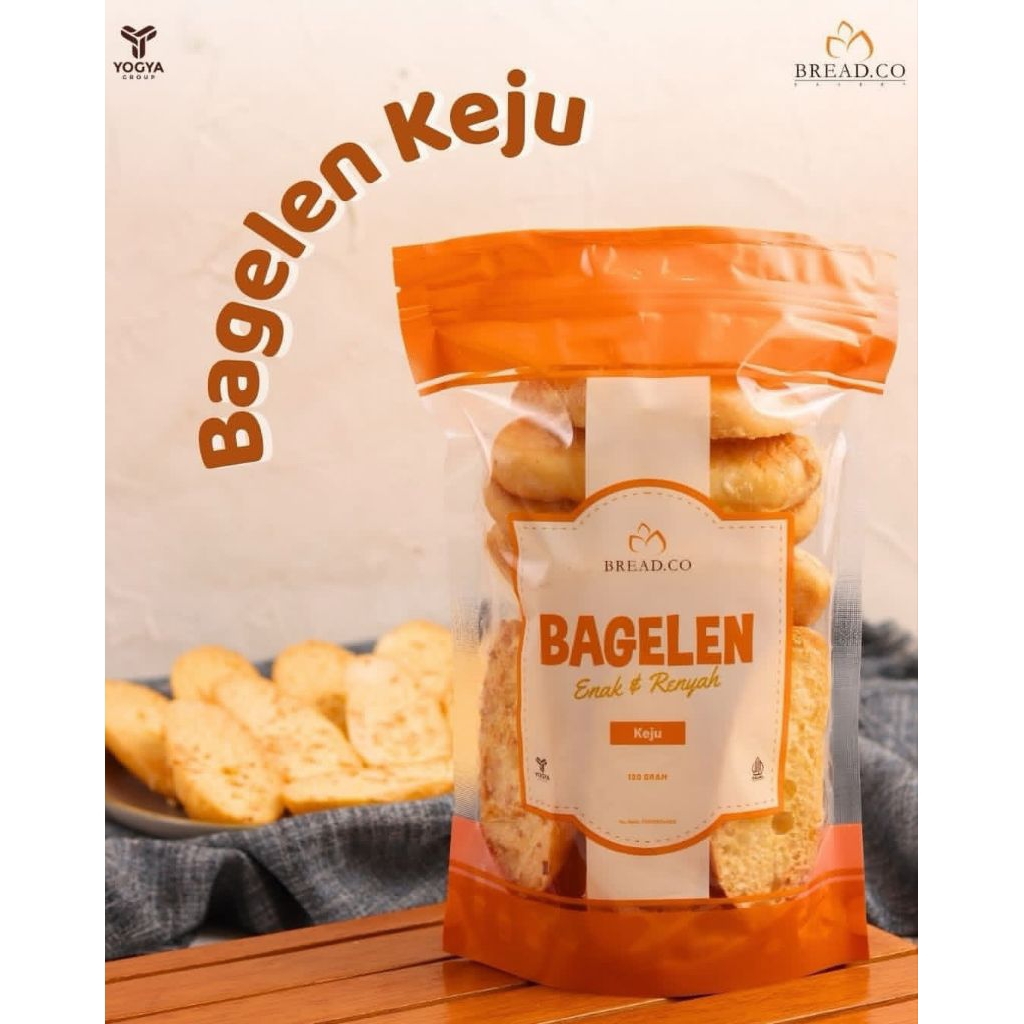 Bagelen Bread Co - roti bagelen keju - roti kering bagelen