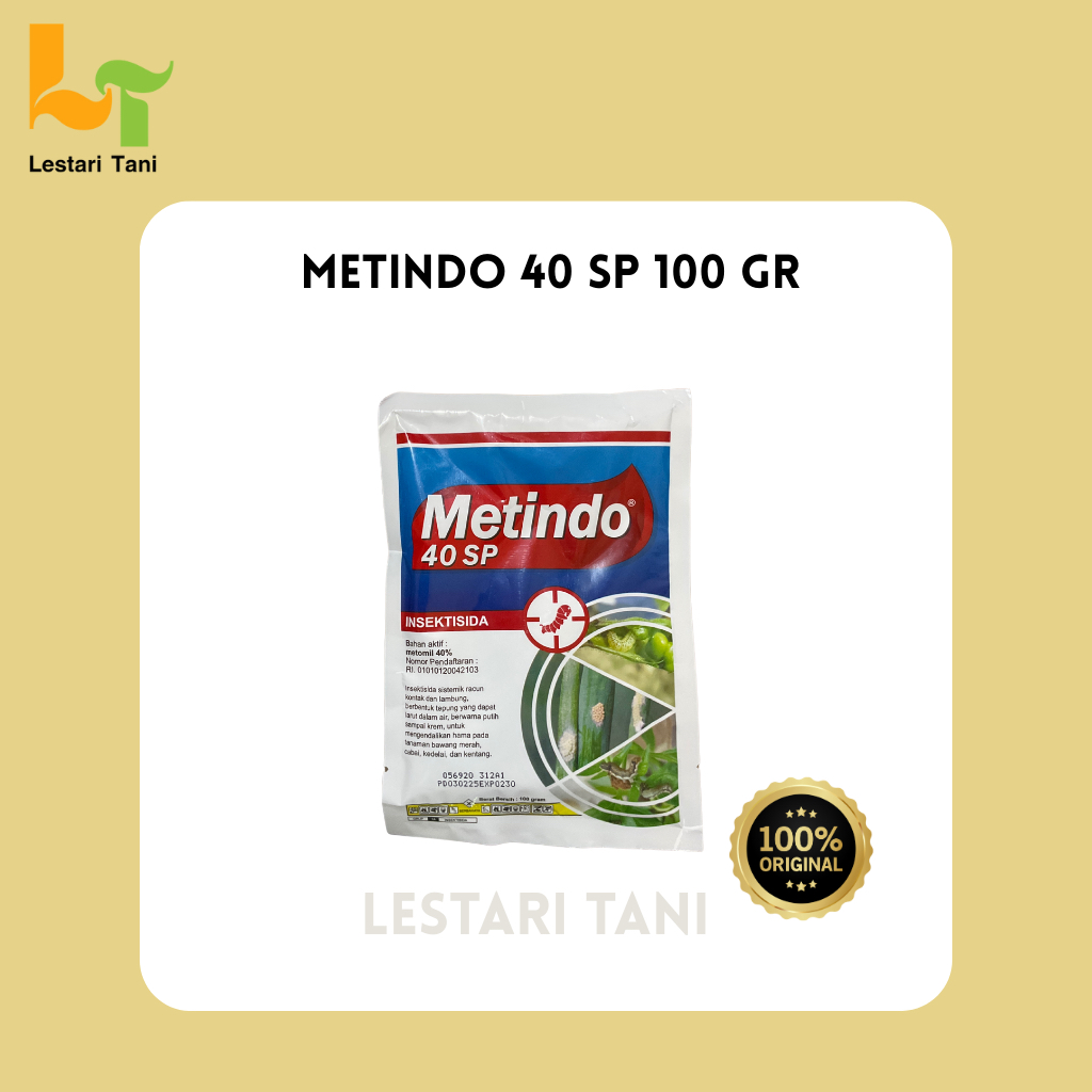 METINDO 40 SP Insektisida Tepung Daya Kerja Ganda 100g Melawan Serangga Tungau