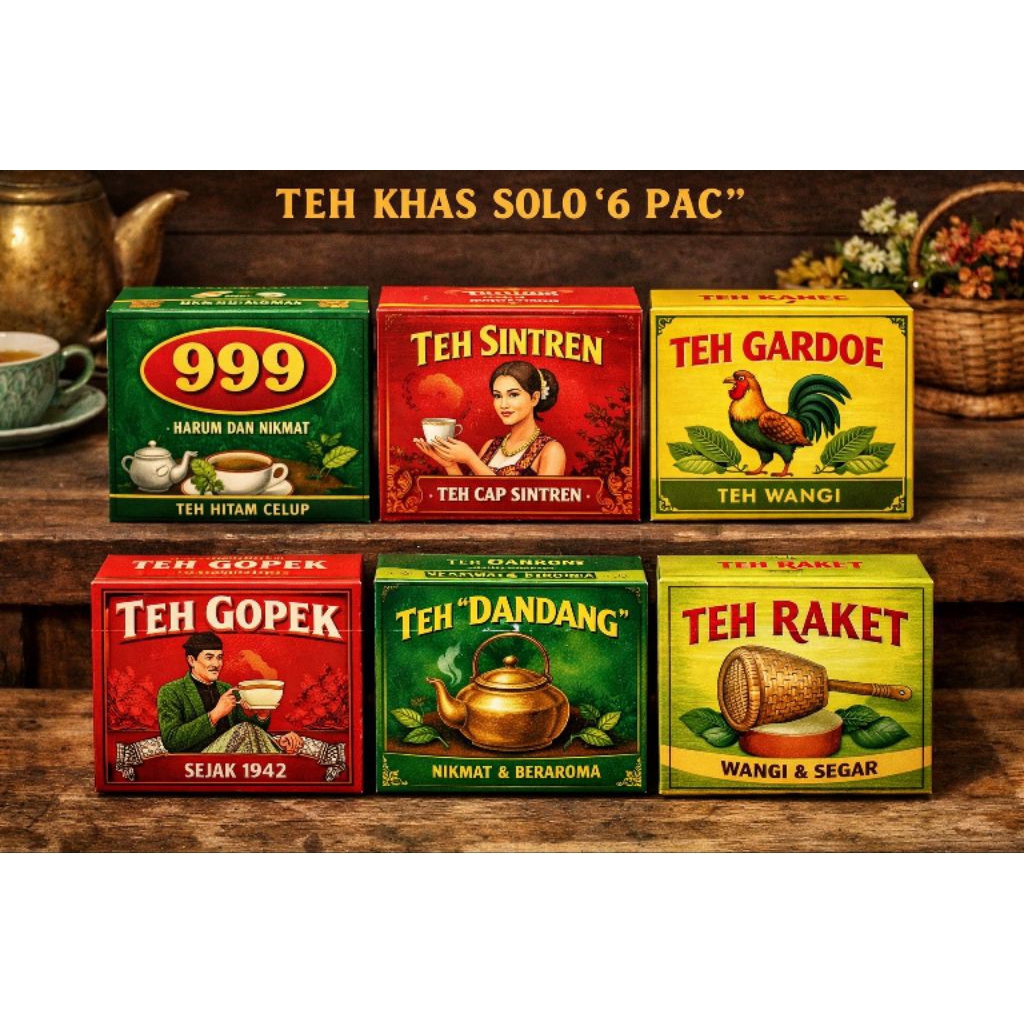 teh khas solo, teh racikan 6pac