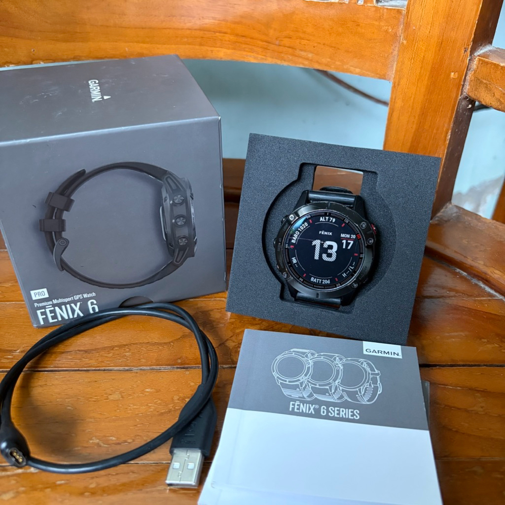 Garmin FENIX 6 Pro FULSET Kondisi Normal