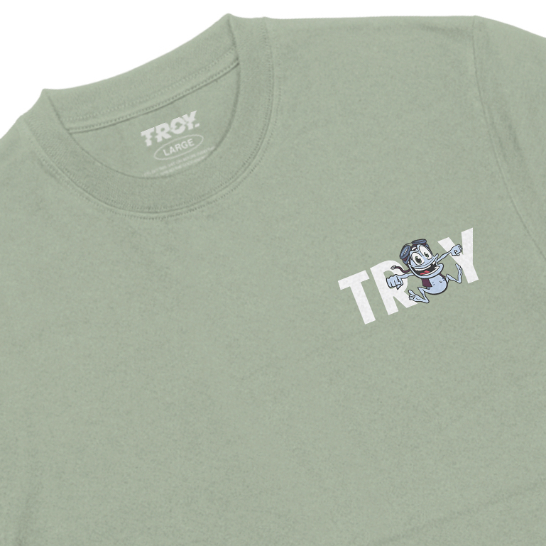 Troy Company Tshirt Sage Green Believe You Can - Kaos Lengan Pendek Kaos Hijau Sage MTD 2875