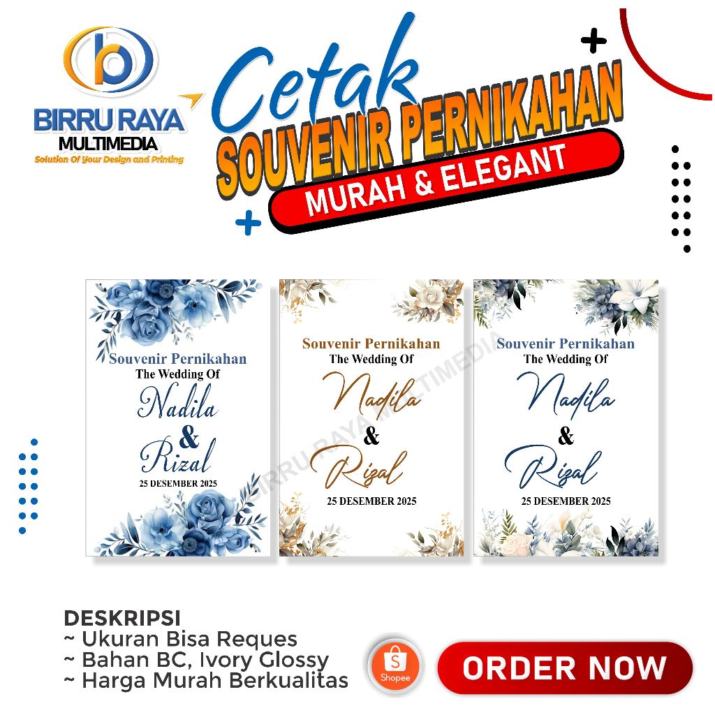 HANG TAG SOUVENIR PERNIKAHAN ELEGANT