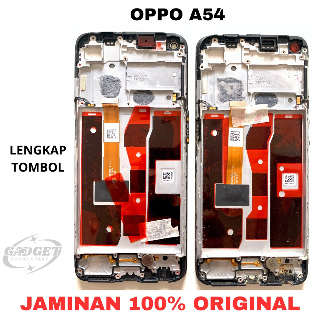FRAME PAPAN LCD OPPO A54 LENGKAP TOMBOL ORIGINAL ASLI COPOTAN