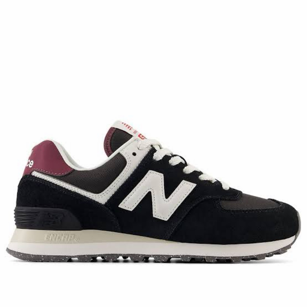 NB 574 Black White Burgundy WL574WBE Original Resmi 100%